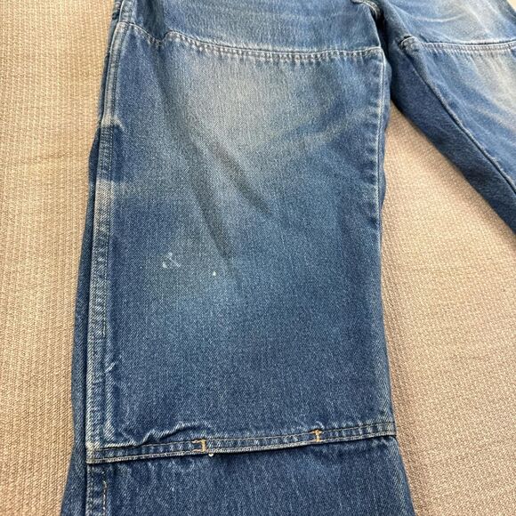 Distressed Vintage Dickies Relaxed Fit Straight Leg Double Knee Carpenter Jeans - Picture 4 of 8